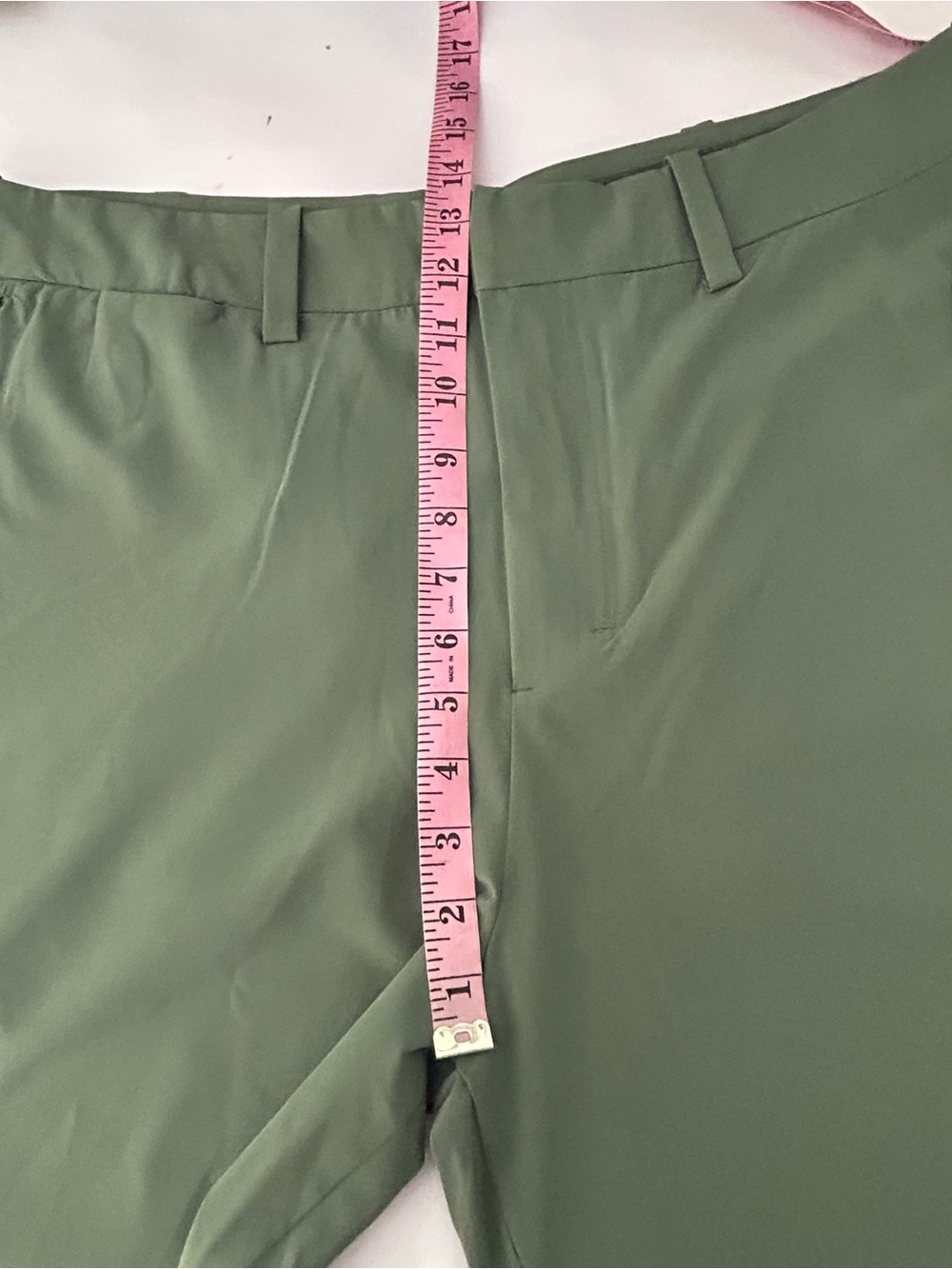 New Coolibar Trek Hybrid Shorts Mens Tag Size 38 Green Outdoor Hiking Comfort - Picture 14 of 15